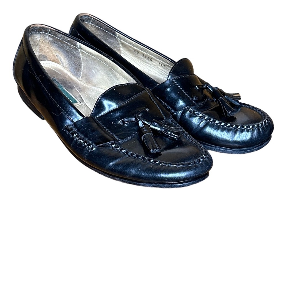 Cole Haan Men’s Black Leather Tassel Loafers Size 10.5